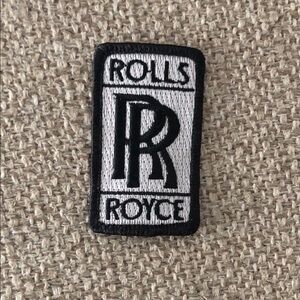 RARE Rolls Royce Black and White Embroidered Patch